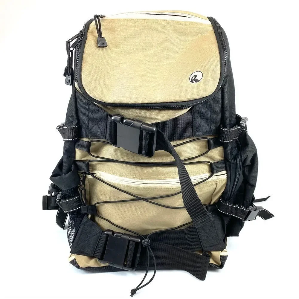 Ripzone Top Loading Lg Backpack - tan & black NWOT